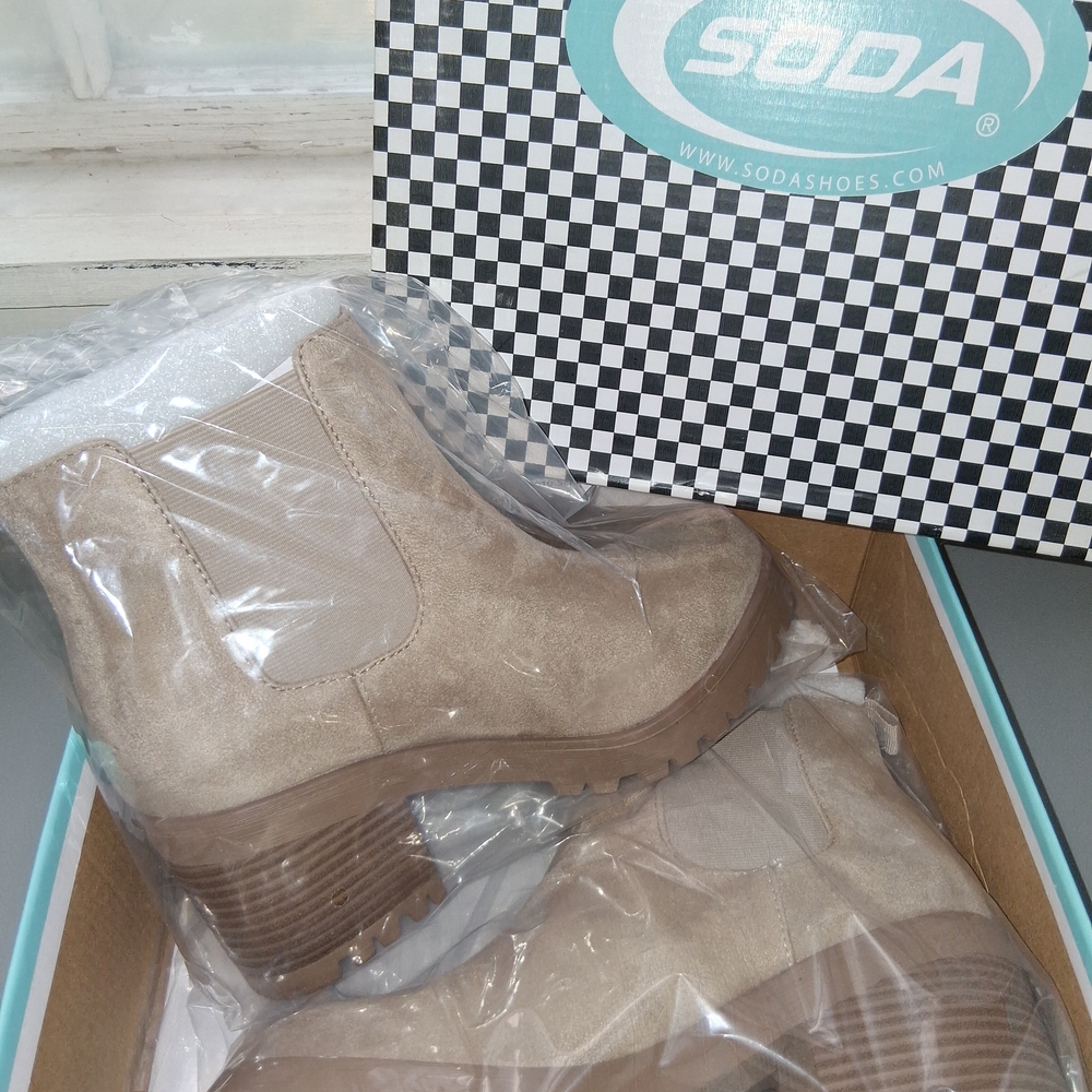 Soda Tan Ankle Boots